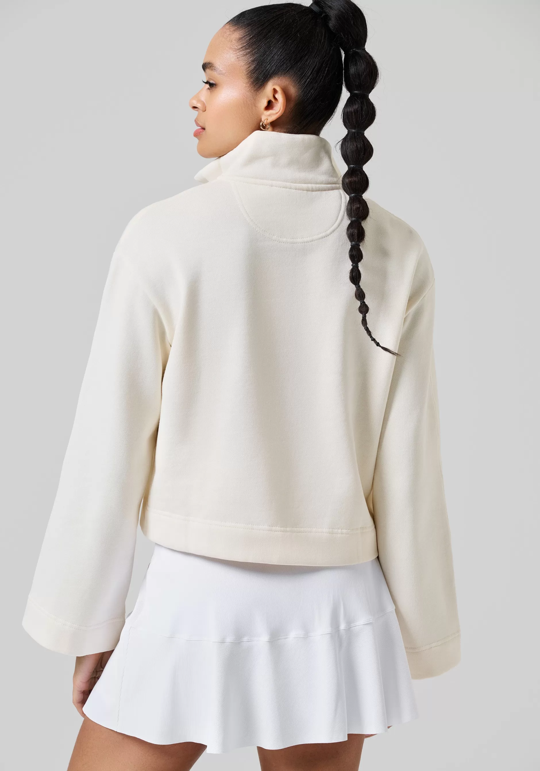 Store Casall Comfy Half Zip Sweater - Off White
