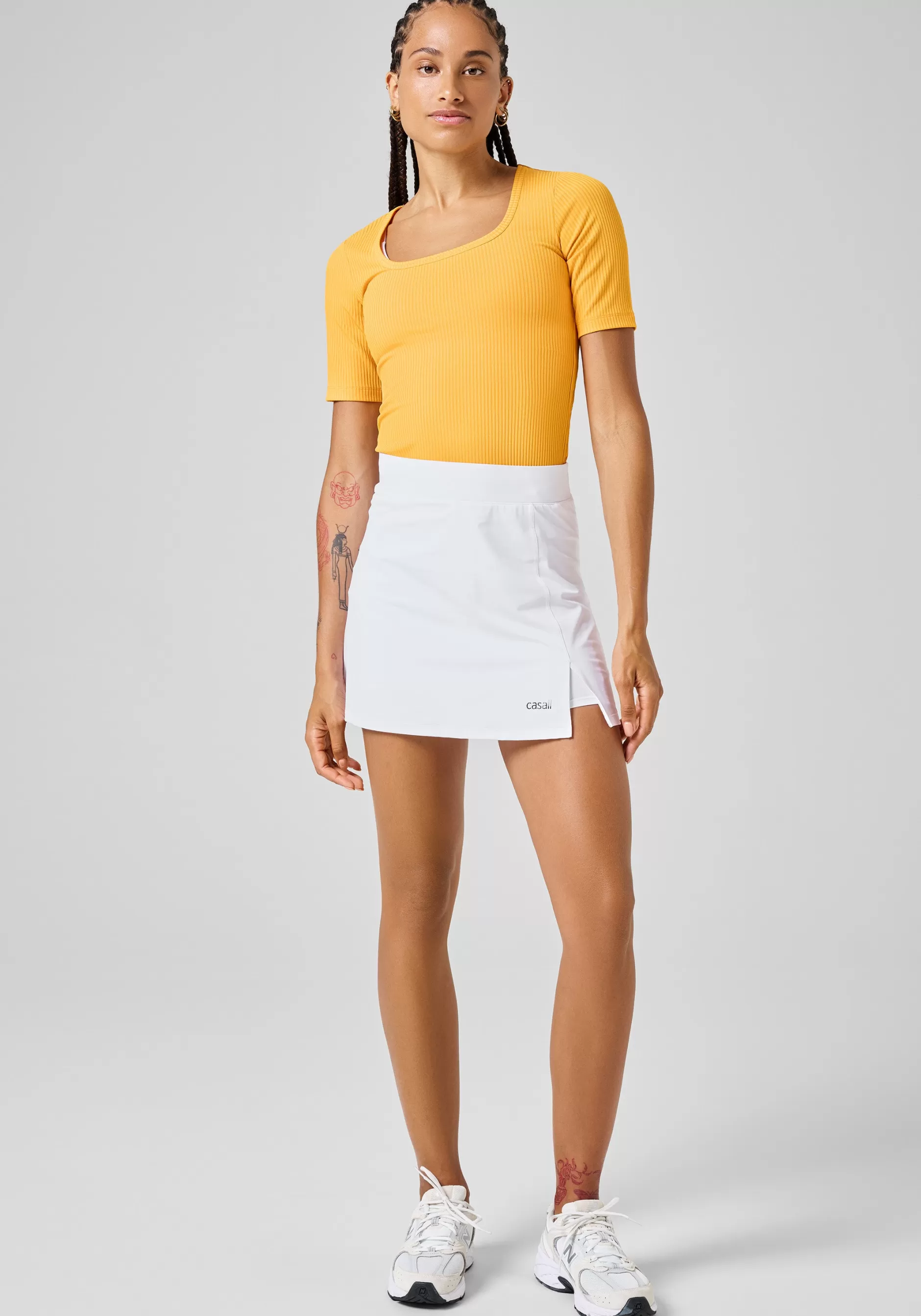 Shop Casall Court Slit Skirt - White