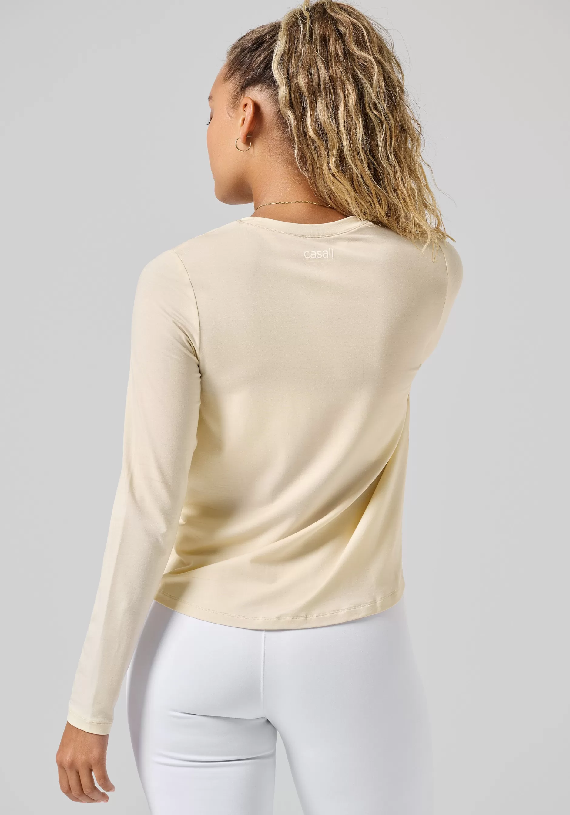 Discount Casall Delight Crew Neck Long Sleeve - Milky Vanilla