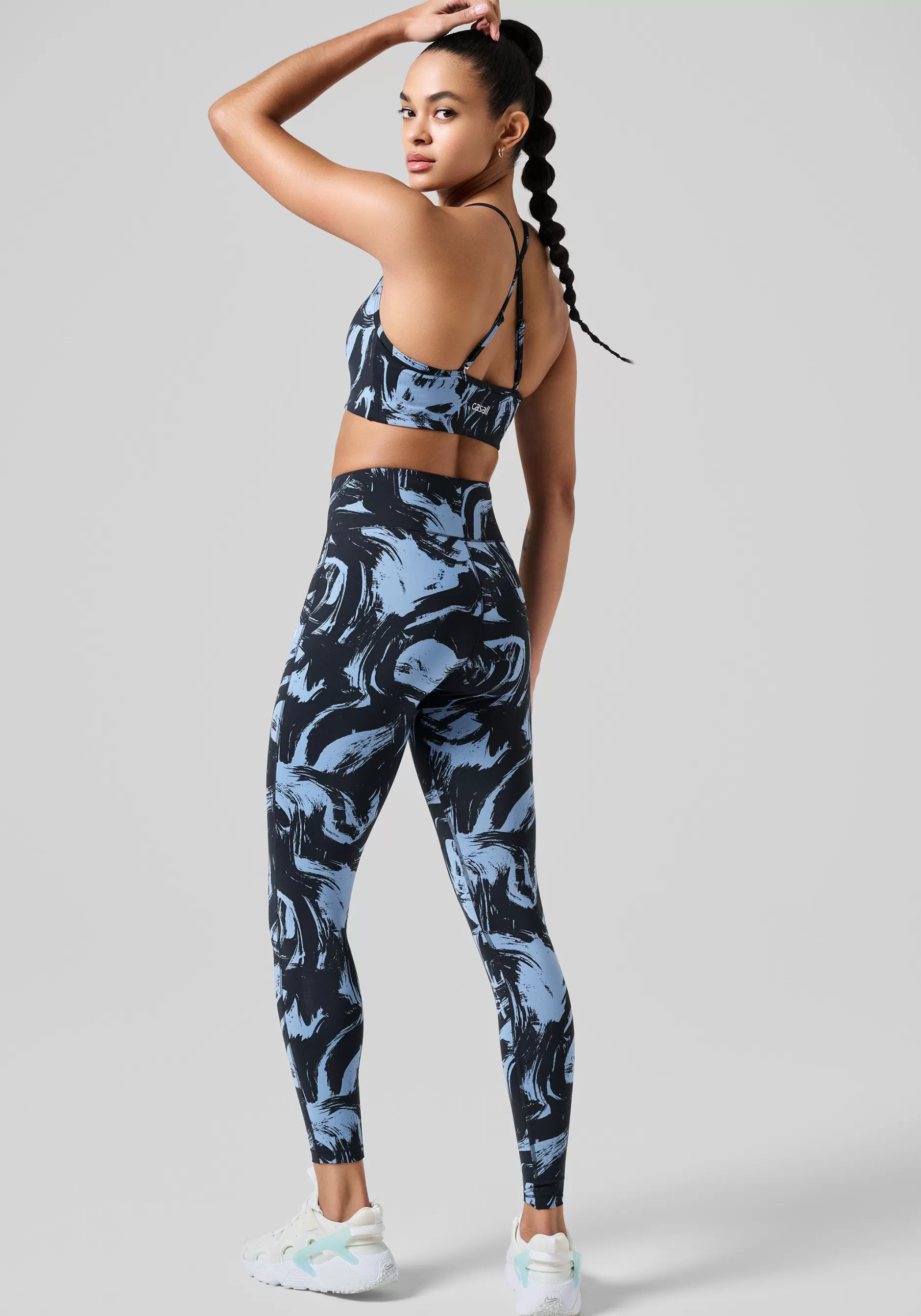 Store Casall Essential Printed Tights - Blaze Blue