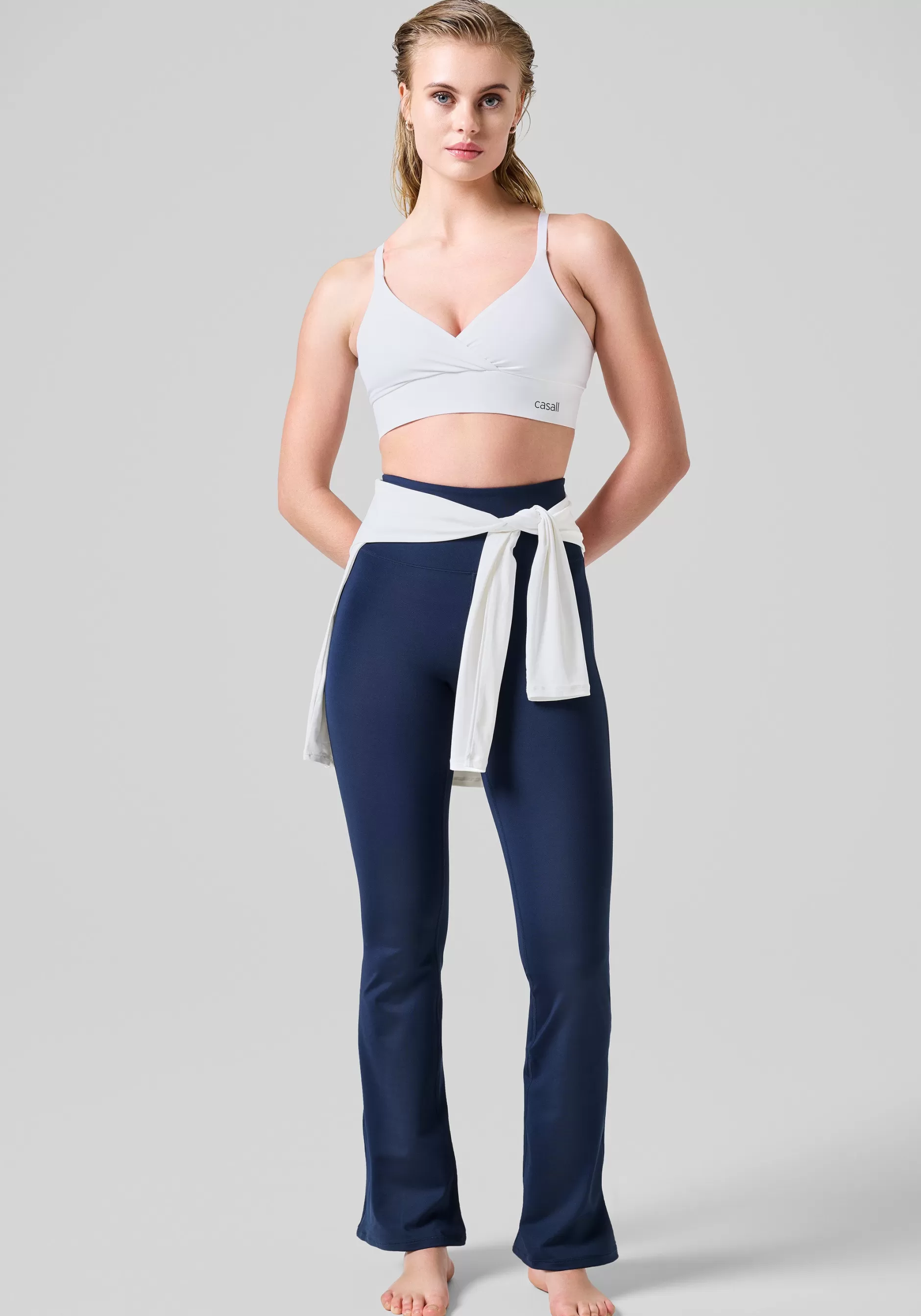 Online Casall Flare High Waist Pant - Core Blue