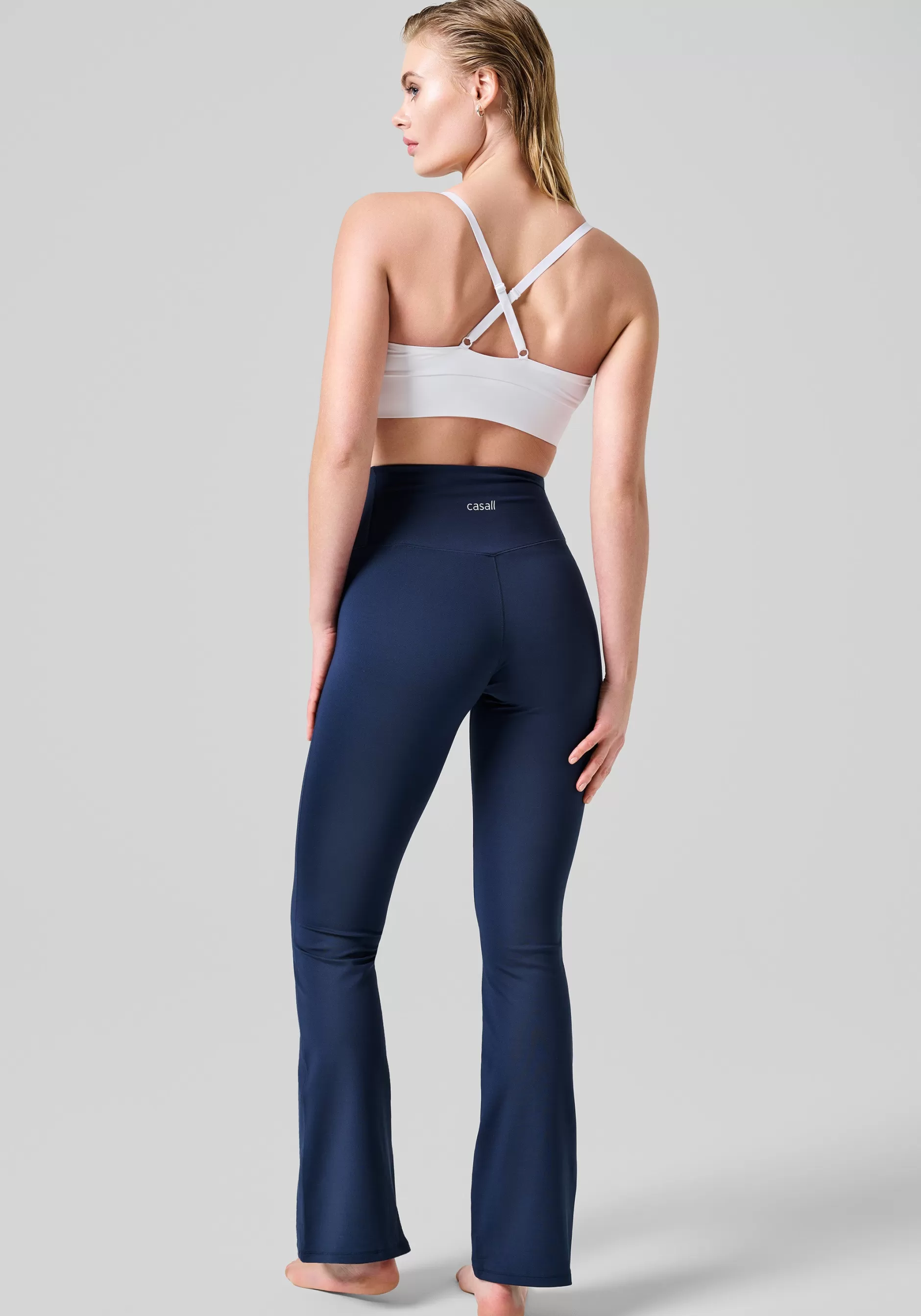 Online Casall Flare High Waist Pant - Core Blue