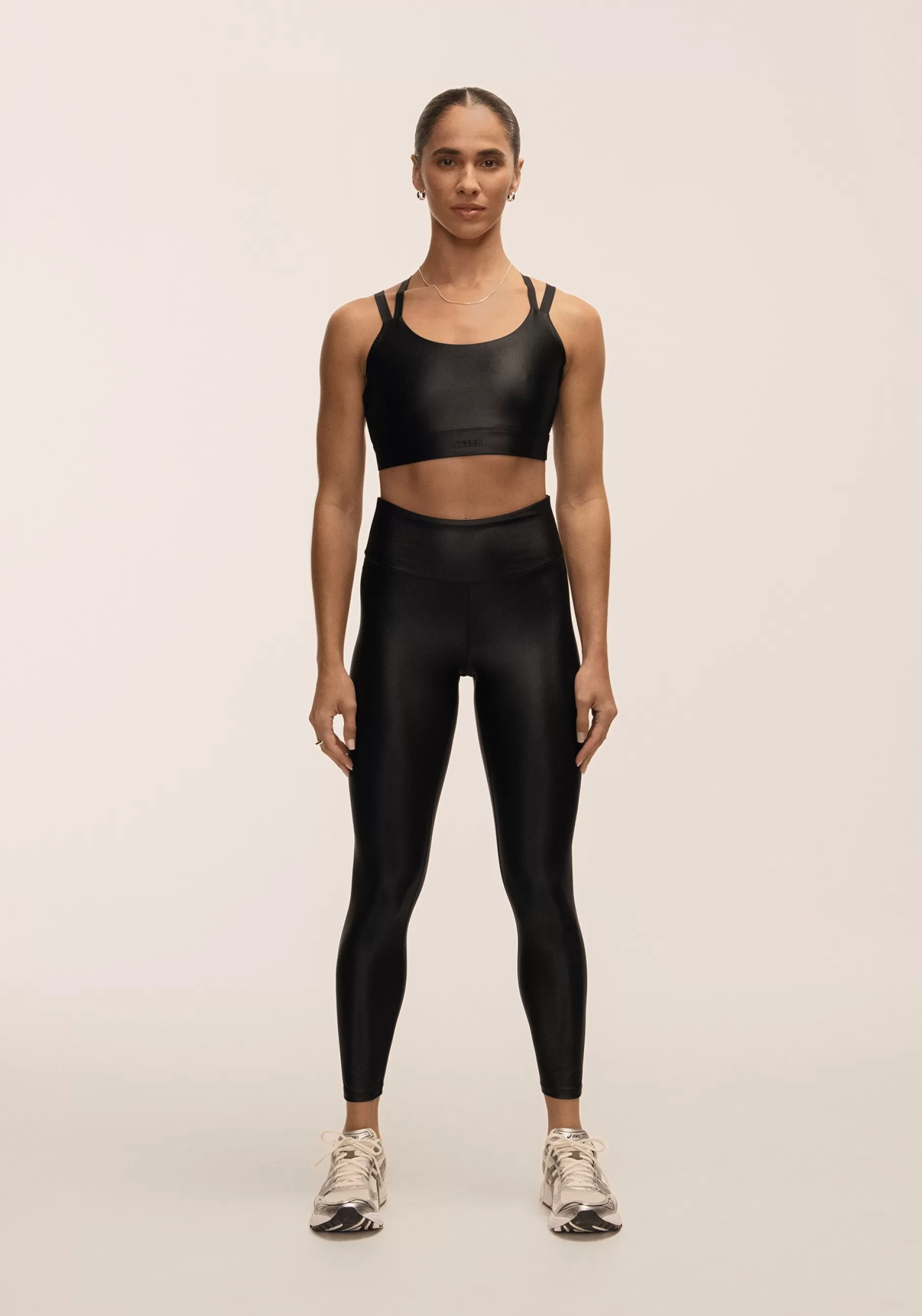 Hot Casall Glitz High Waist Tights - Black
