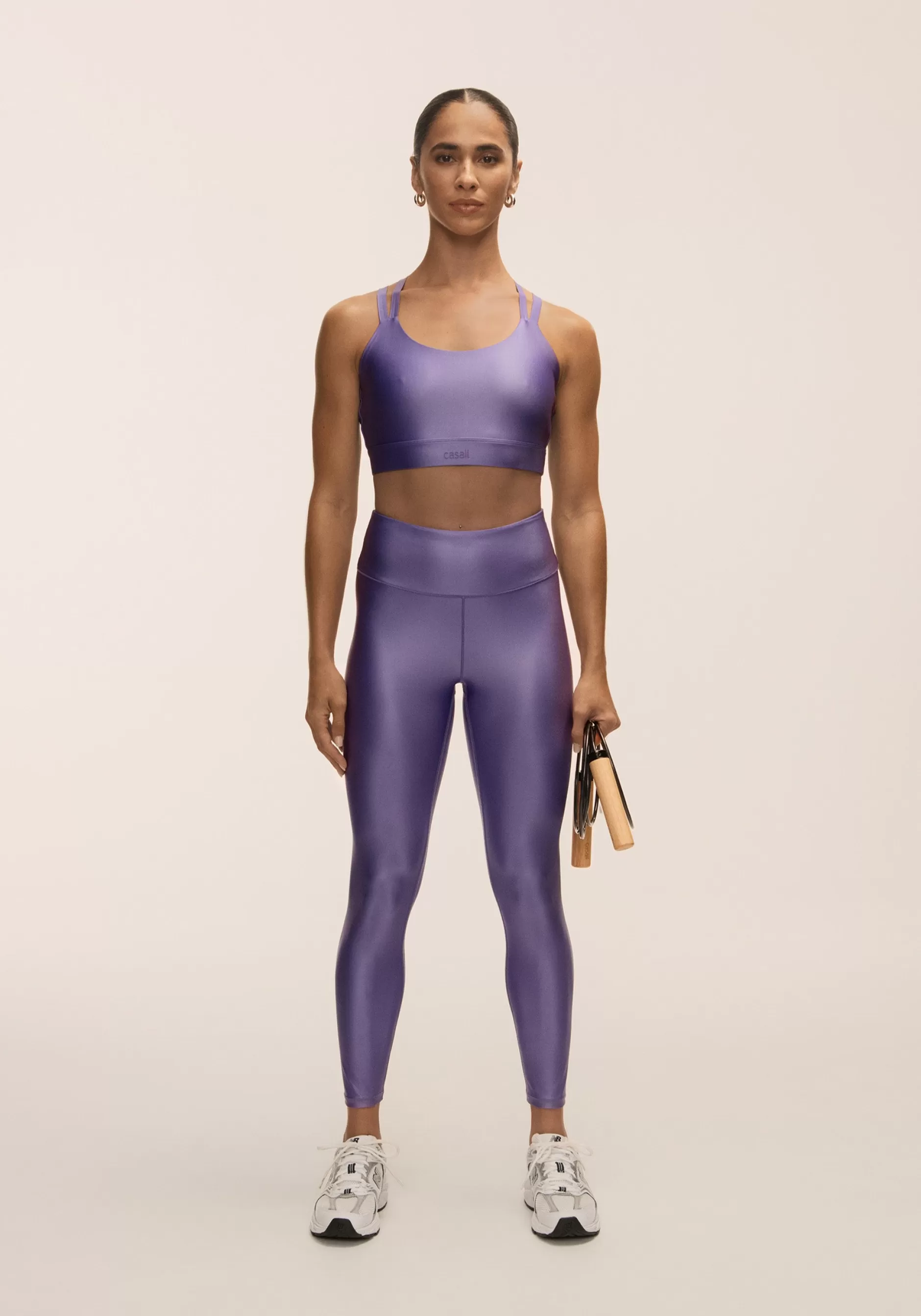 Flash Sale Casall Glitz High Waist Tights - Purple Lush