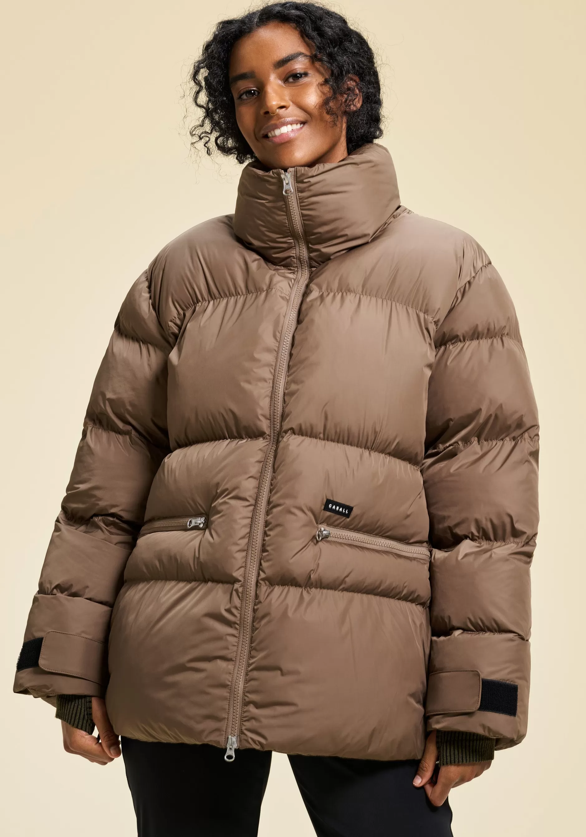 Best Sale Casall Hero Puffer Jacket - Taupe Brown
