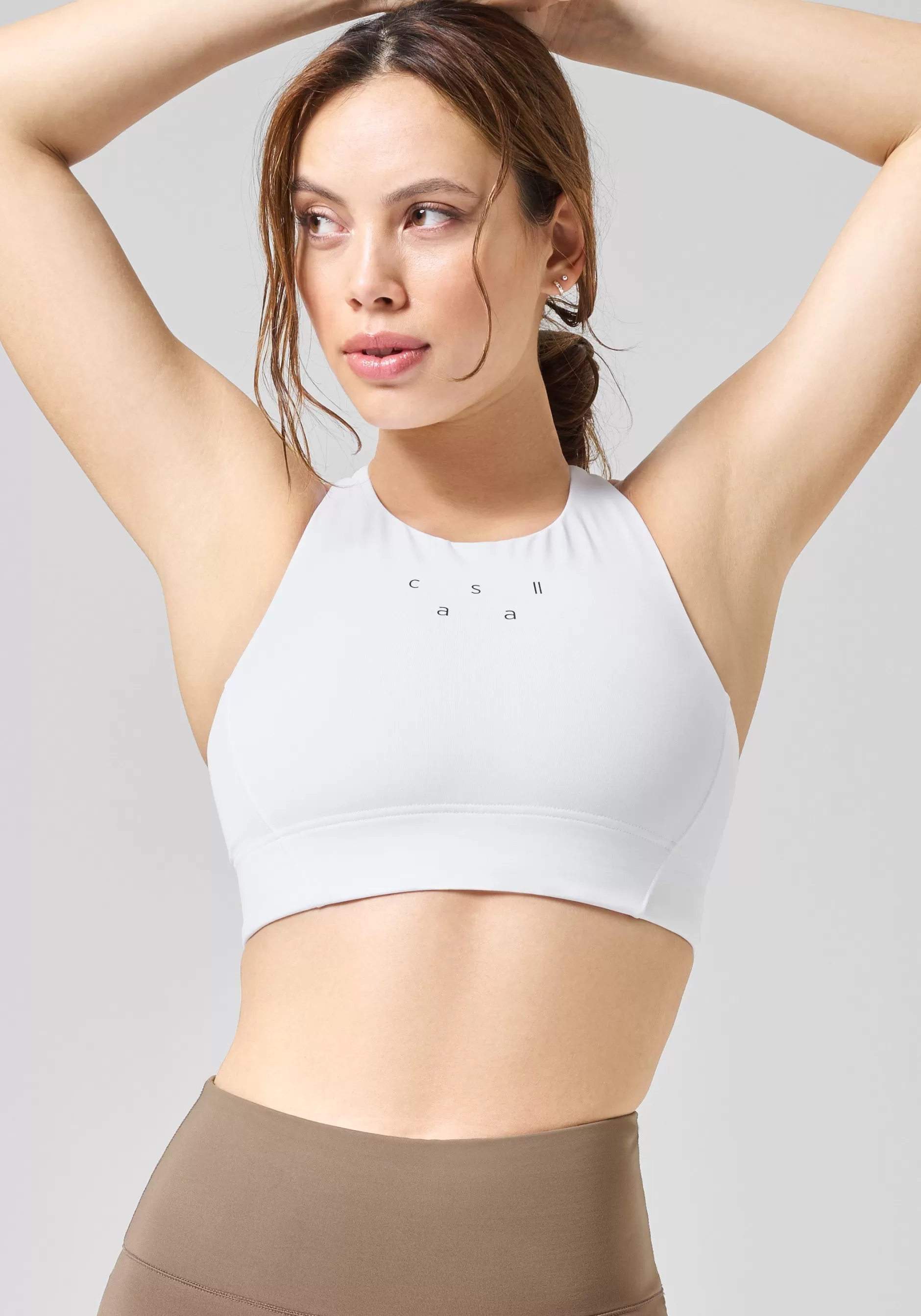 Online Casall Iconic Longline Sports Bra - White
