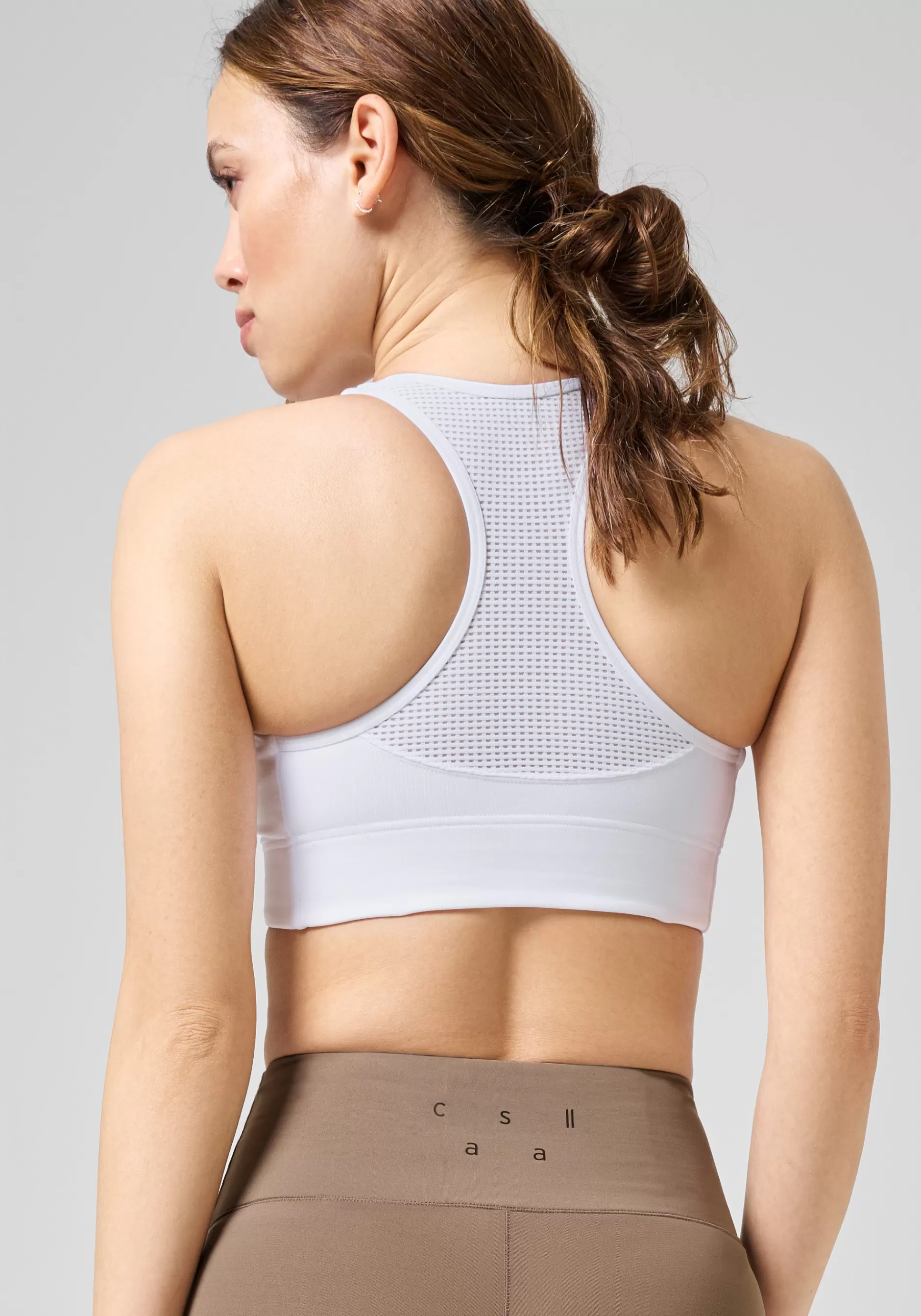 Online Casall Iconic Longline Sports Bra - White