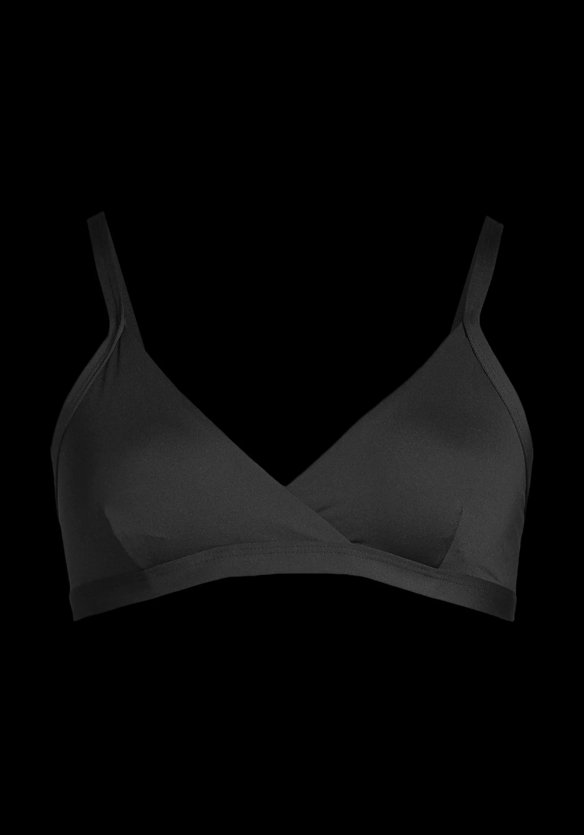 Cheap Casall Overlap Bikini Top - Black