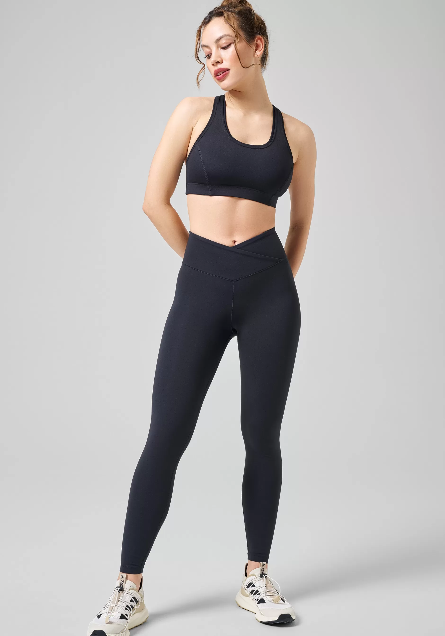 Flash Sale Casall Overlap High Waist Tights - Black