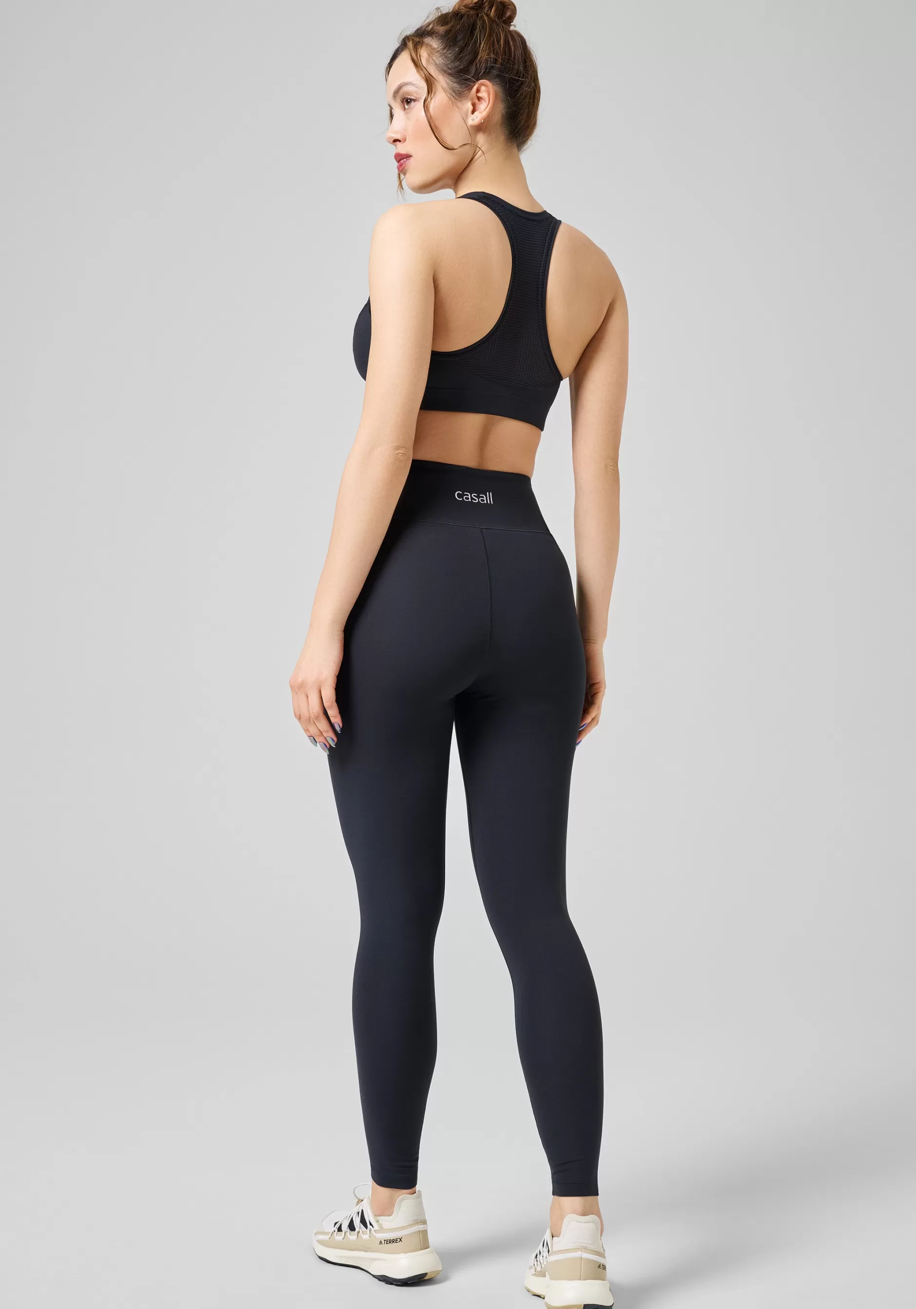 Flash Sale Casall Overlap High Waist Tights - Black