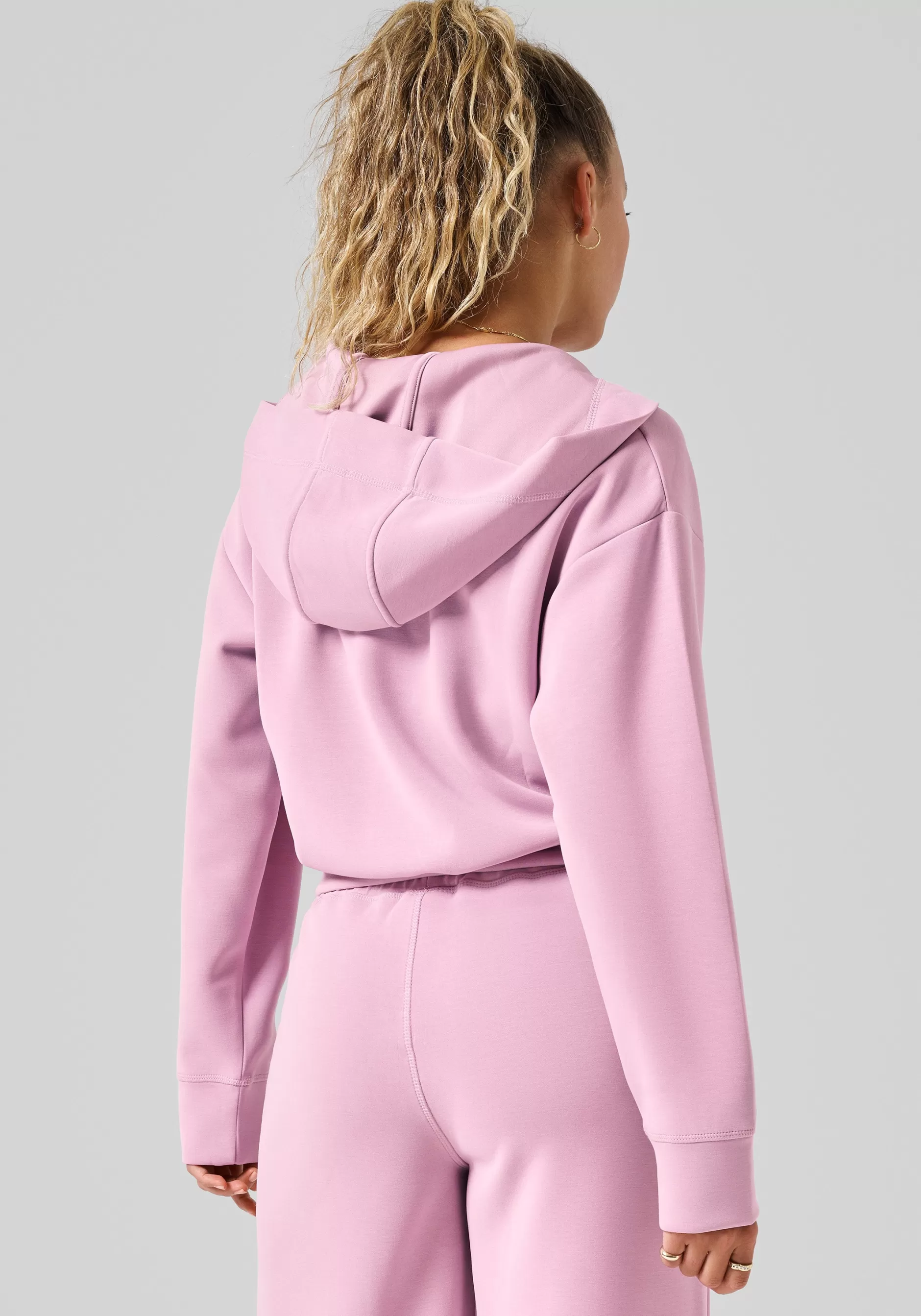 Store Casall Peachy V-Neck Hoodie - Winter Mauve