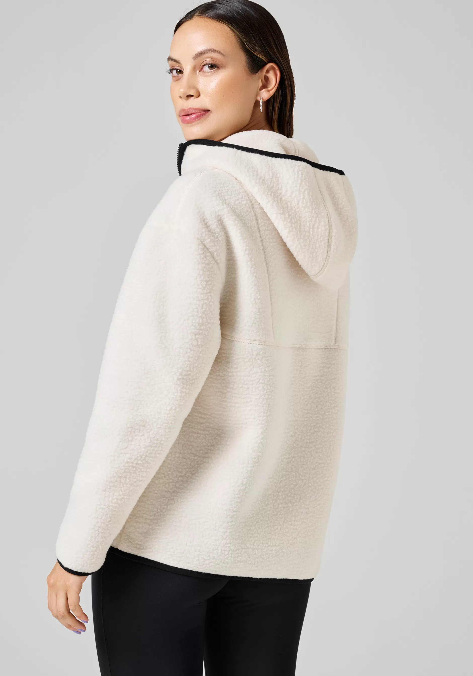 Shop Casall Pile Jacket - Off white
