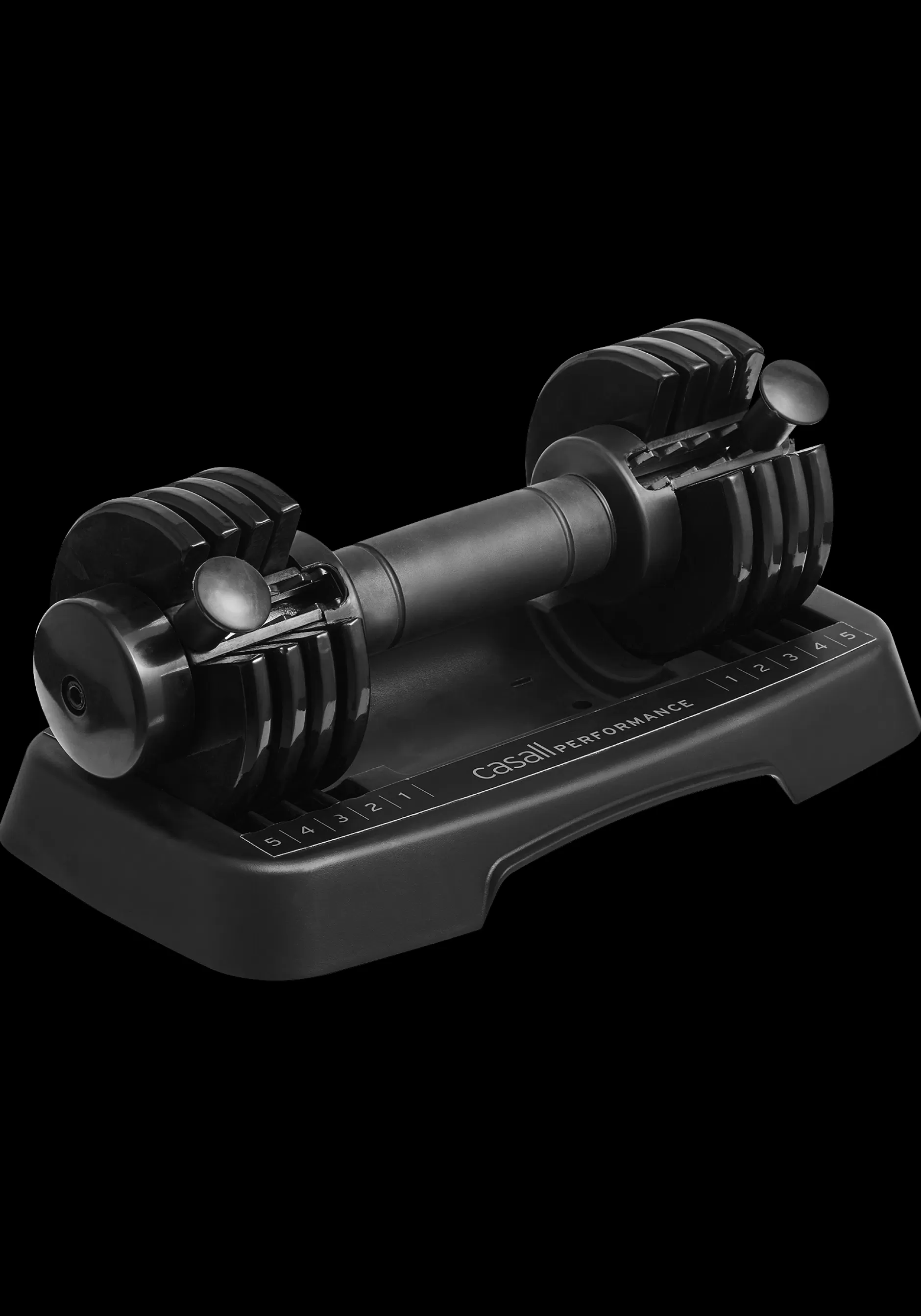New Casall PRF Adjustable Dumbbell Set 1x1-5kg - Black