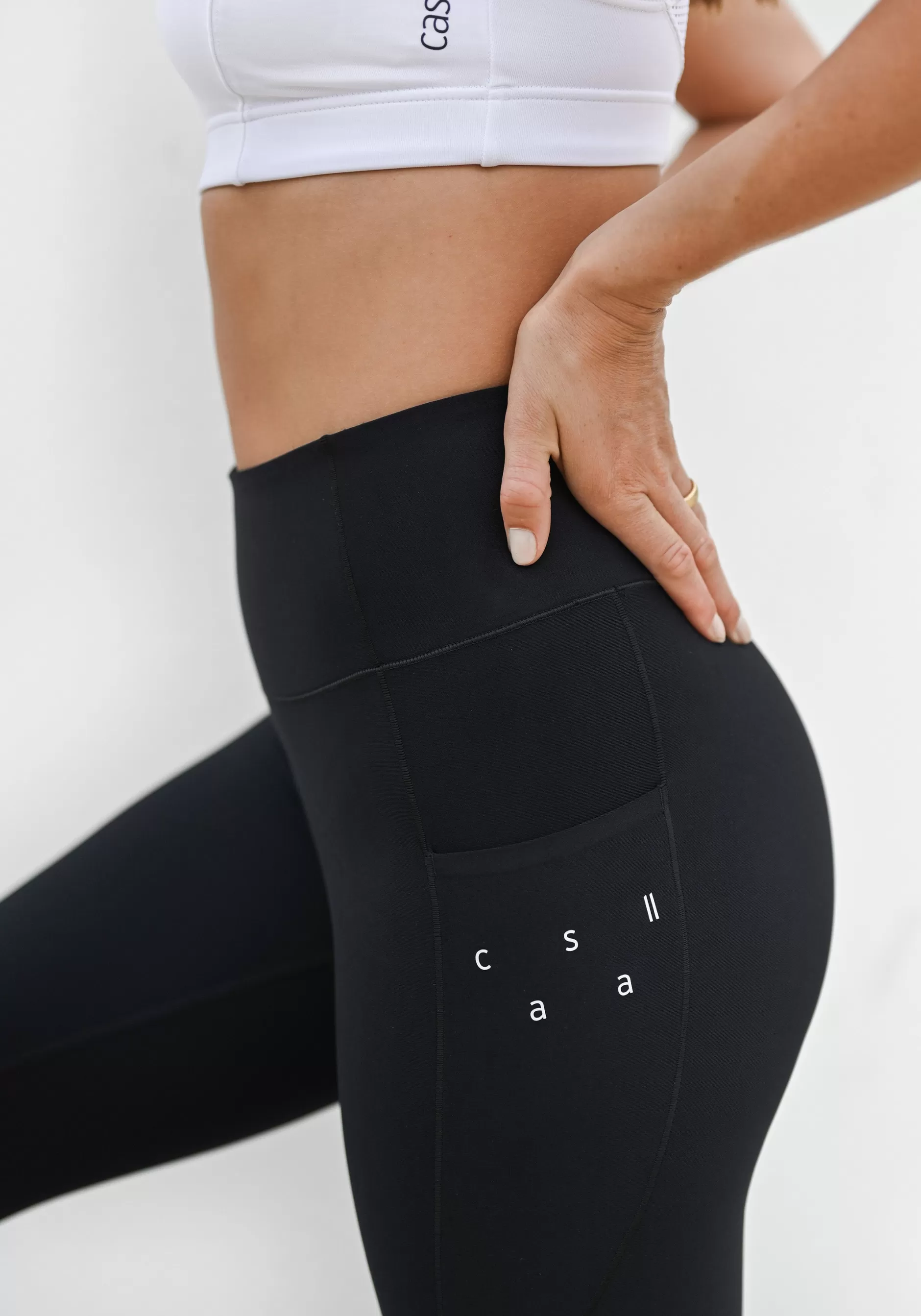 Hot Casall Pure Pocket High Waist Tights - Riviera Blue