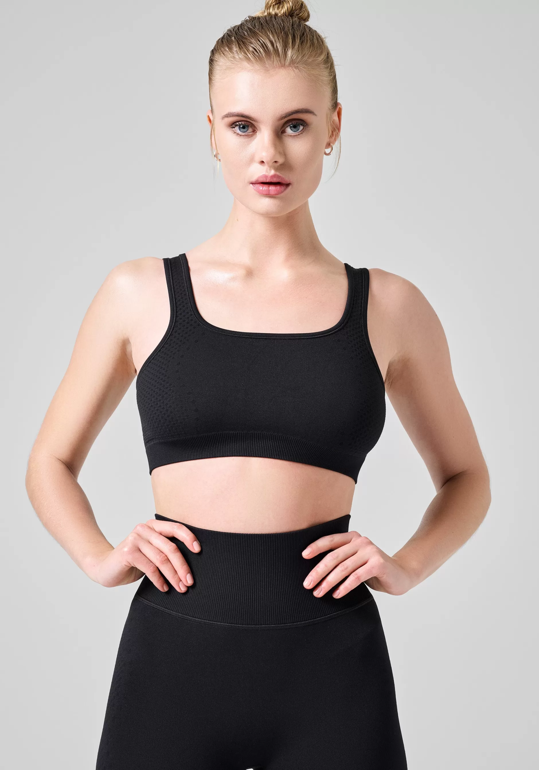 Best Sale Casall Scallop Seamless Bralette - Black