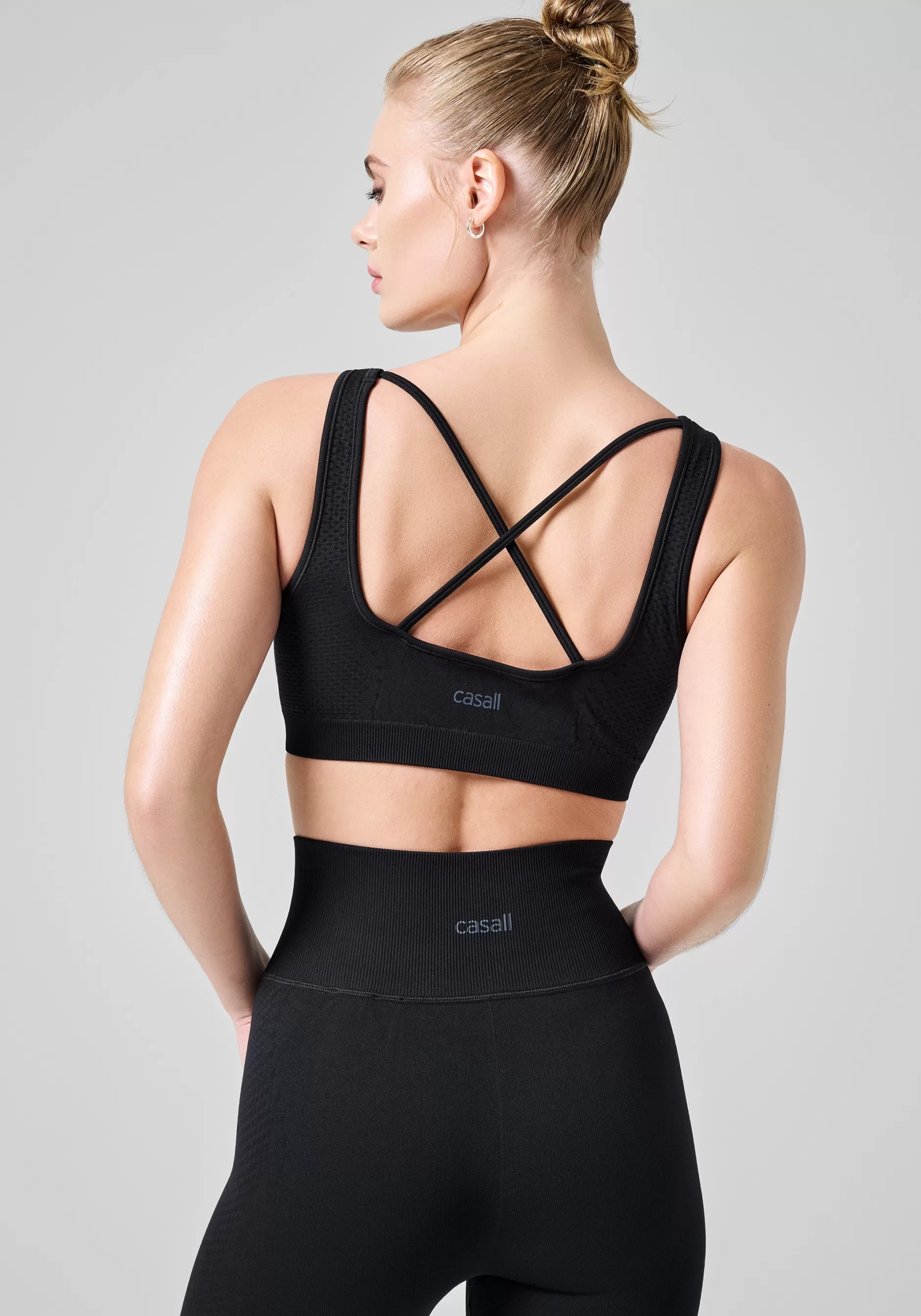 Best Sale Casall Scallop Seamless Bralette - Black