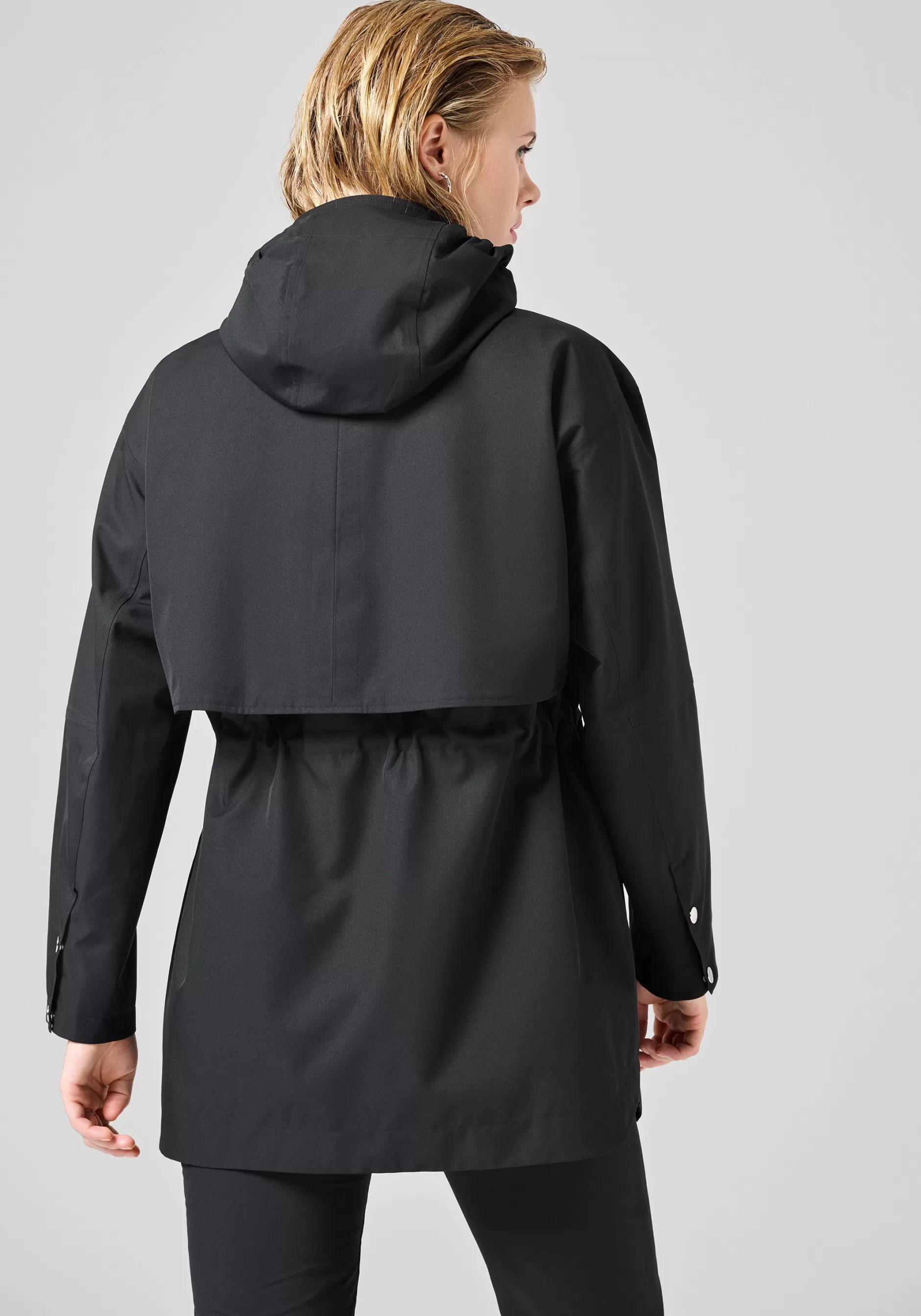 Cheap Casall Scandi Trench Rain Coat - Black