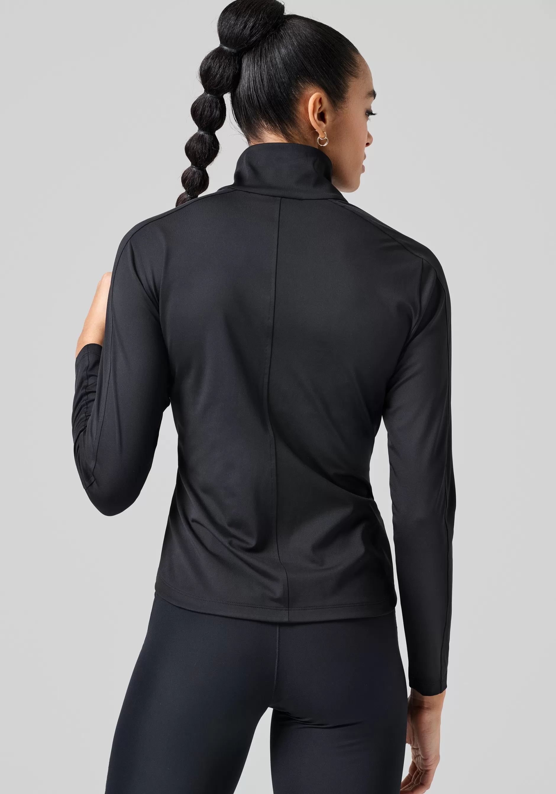 Hot Casall Serene Half Zip Long Sleeve - Black