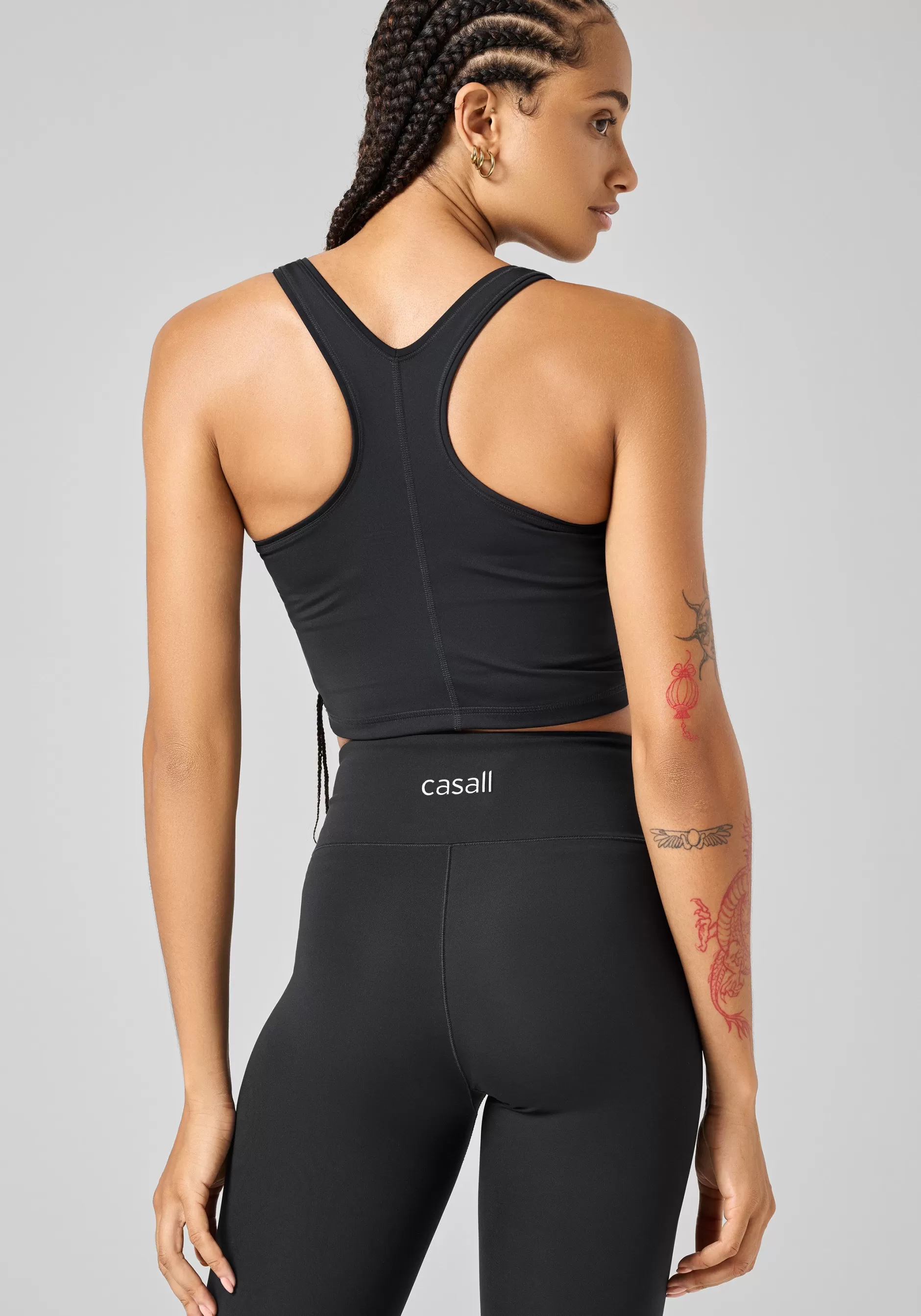 Flash Sale Casall Sharp Back Sport Top - Black
