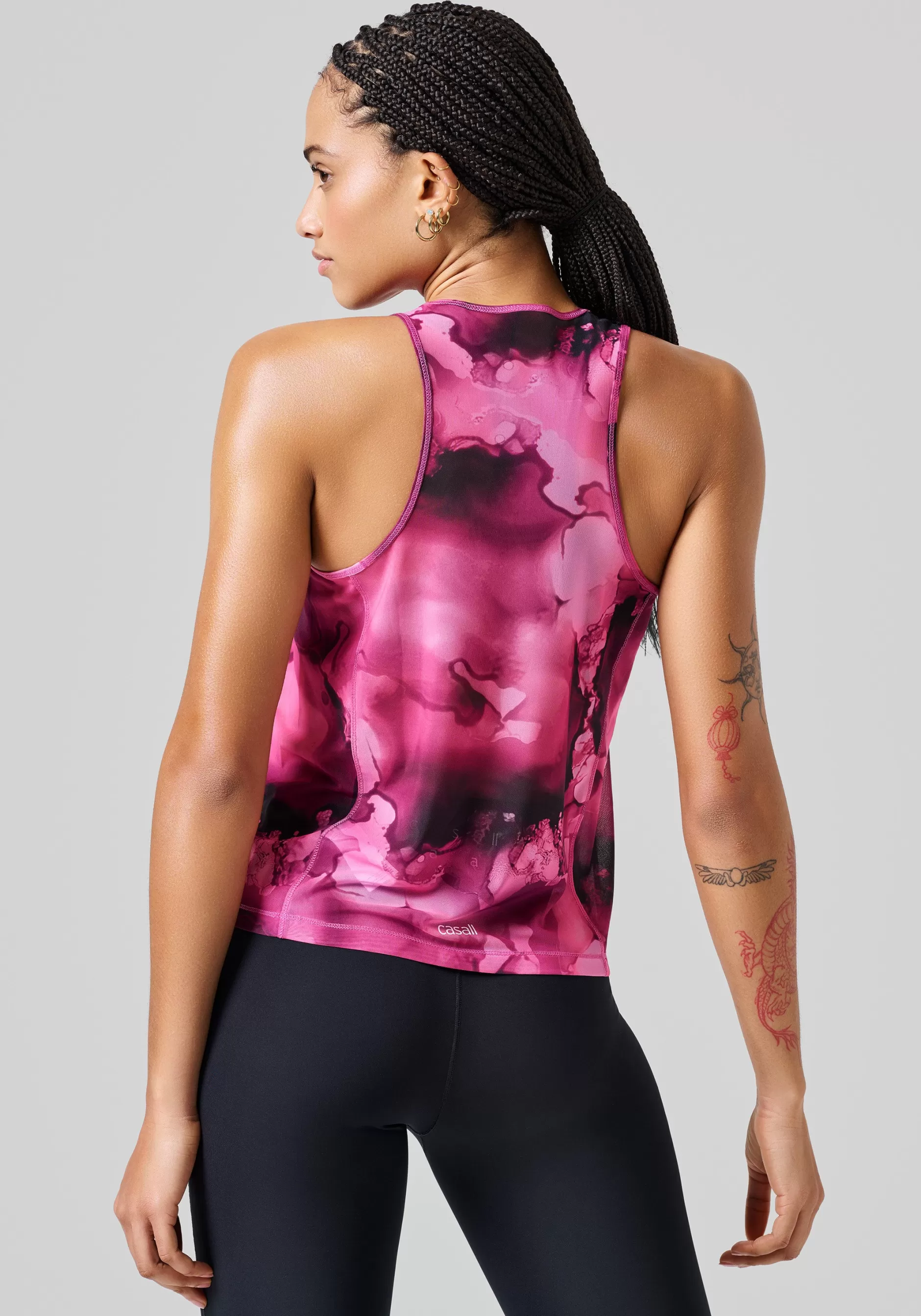 Online Casall Sheer Tank - Ice Pink