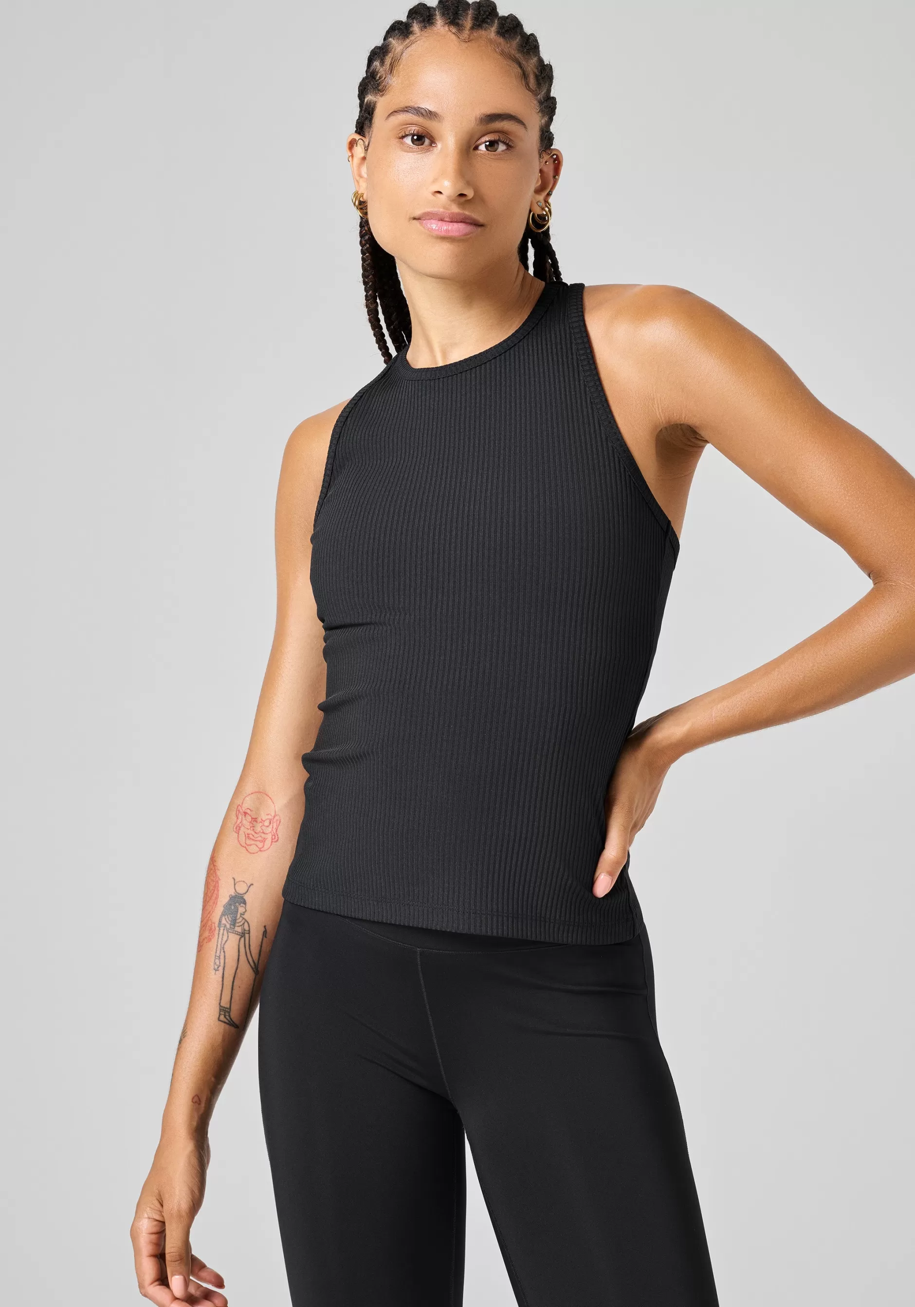 New Casall Signified Rib Tank - Black