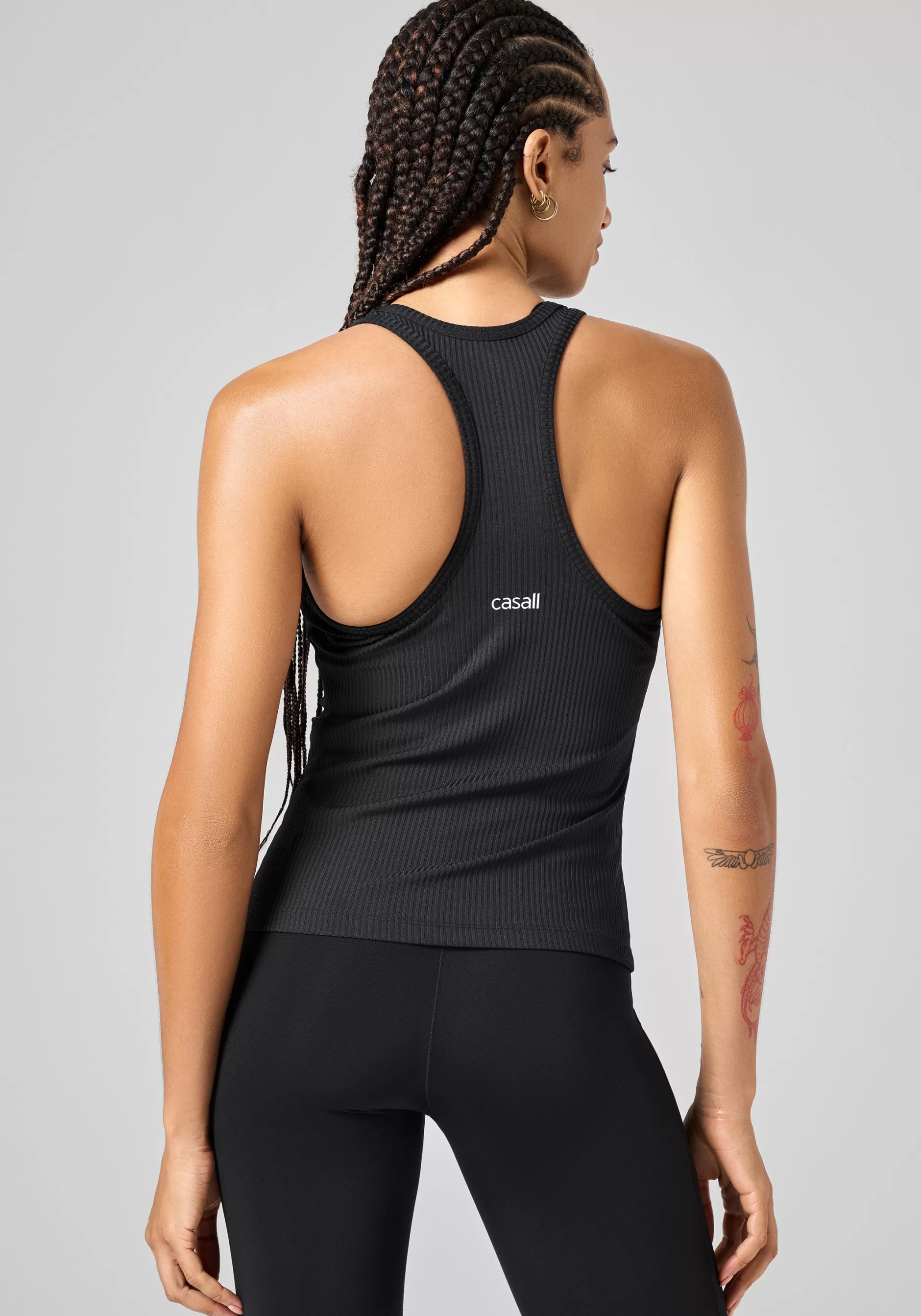 New Casall Signified Rib Tank - Black