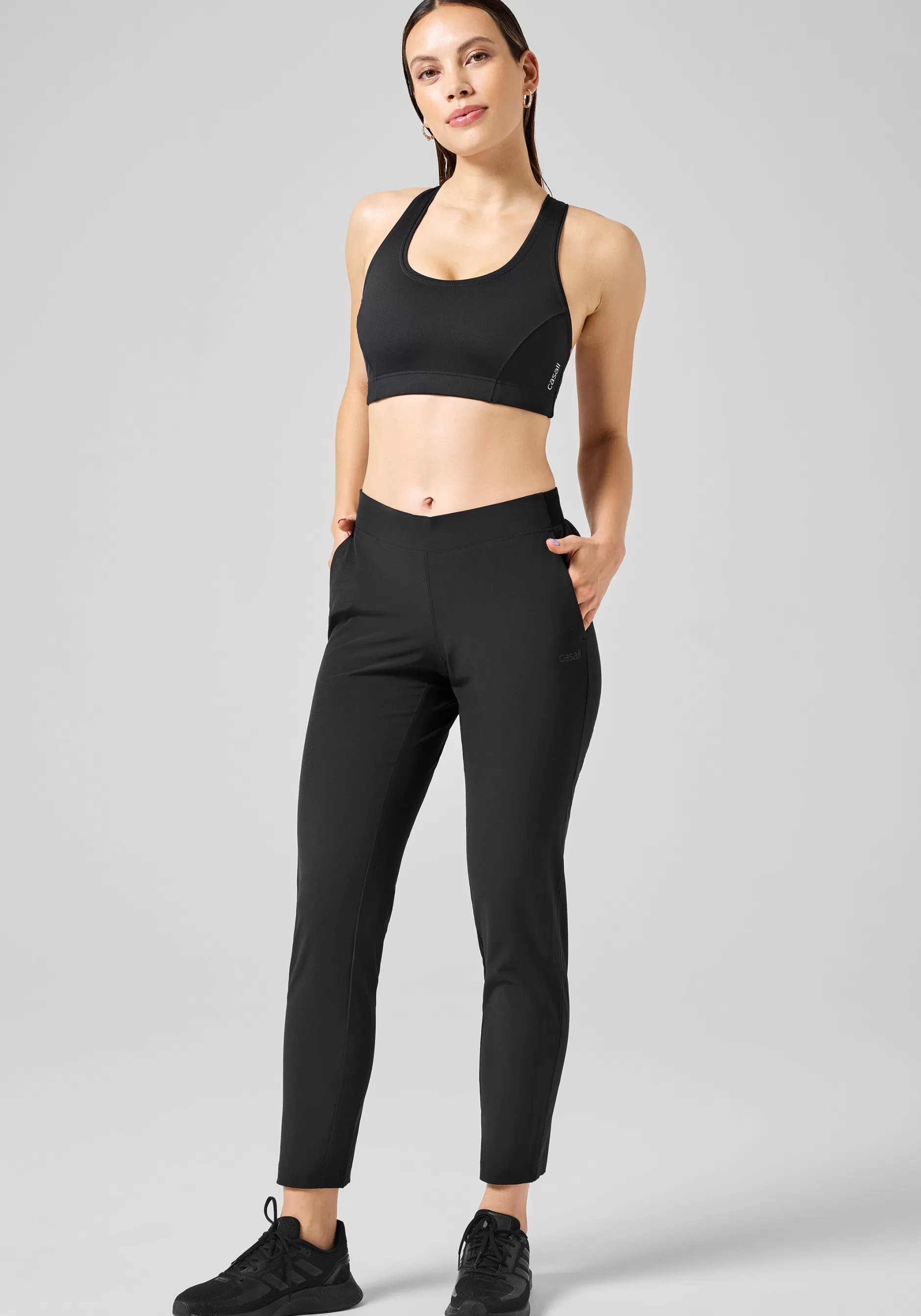 Cheap Casall Slim Woven Pants - Black