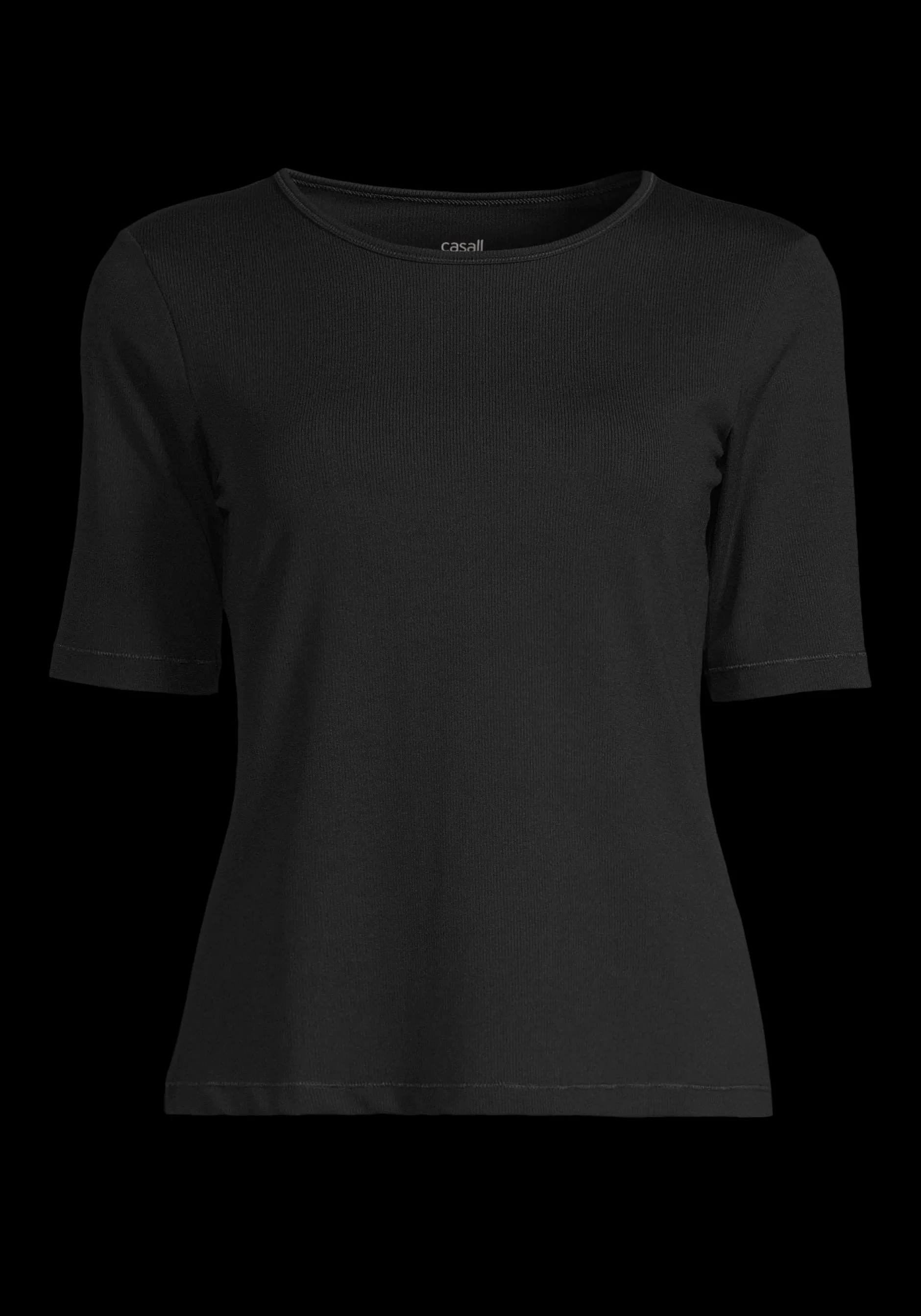 Online Casall Soft Rib Tee - Black