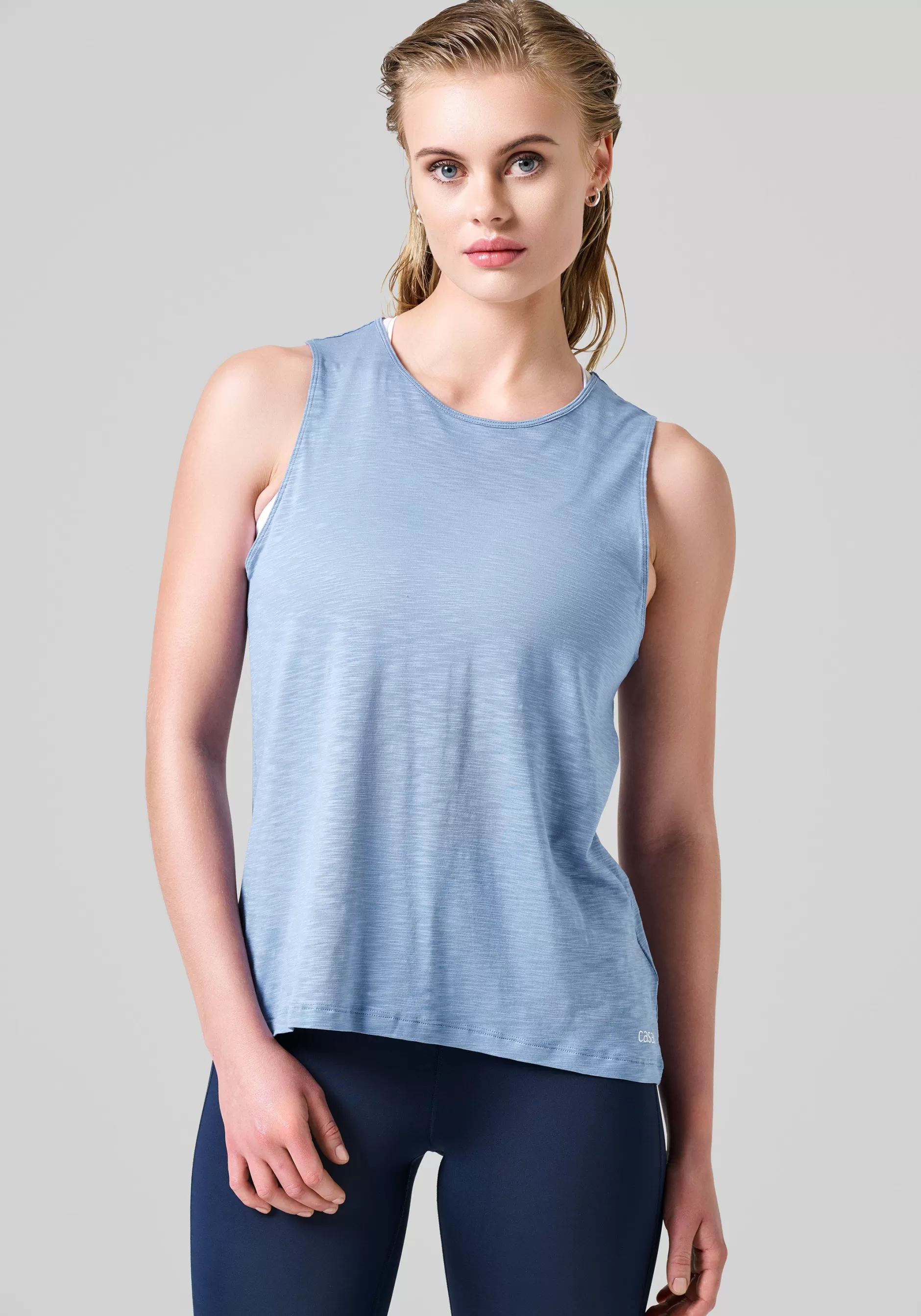 Shop Casall Soft Texture Tank - Sense Blue