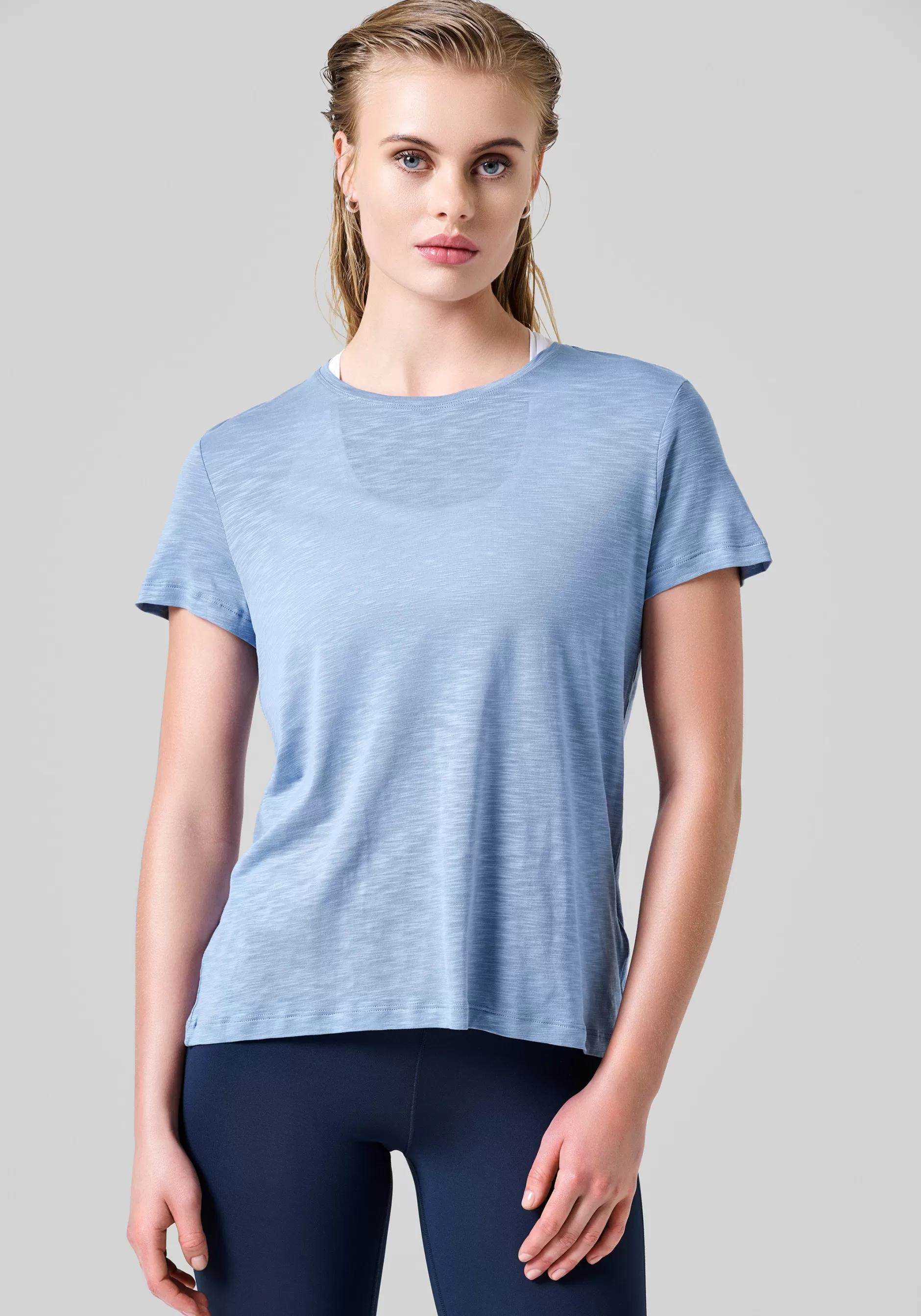 Store Casall Soft Texture Tee - Sense Blue