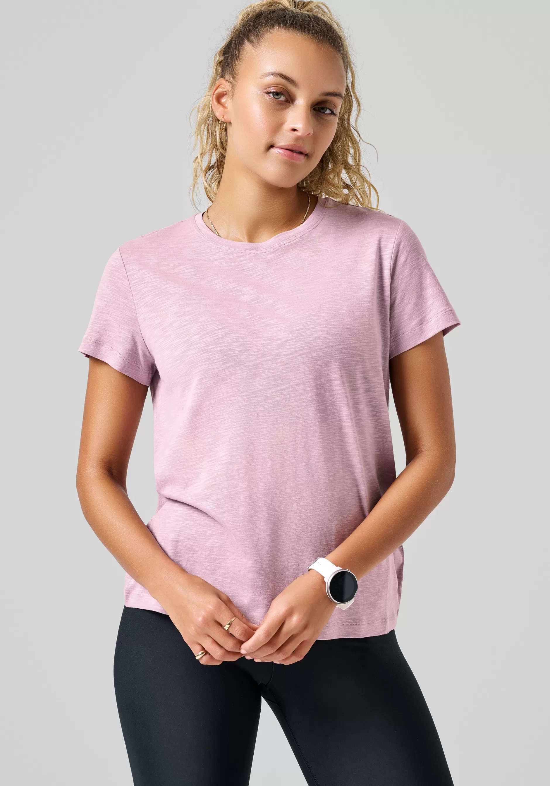 Best Casall Soft Texture Tee - Winter Mauve