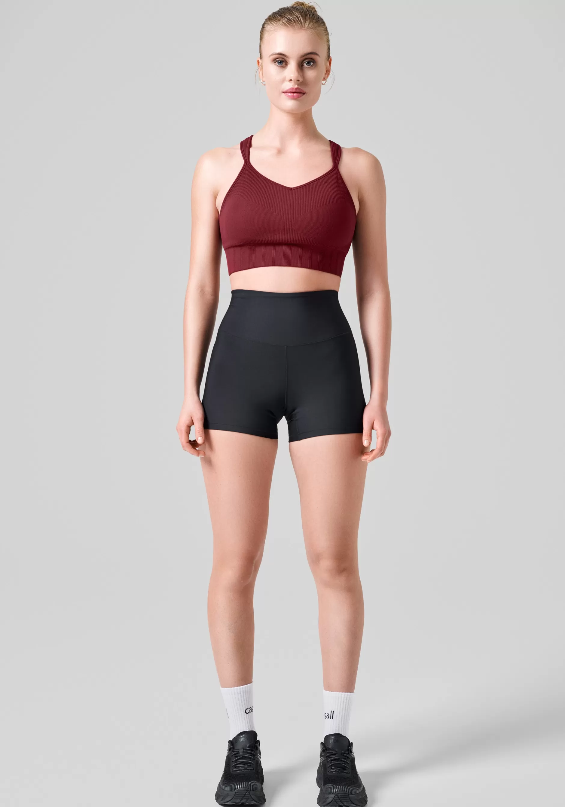 Online Casall Ultra High Waist Hot Pant - Black