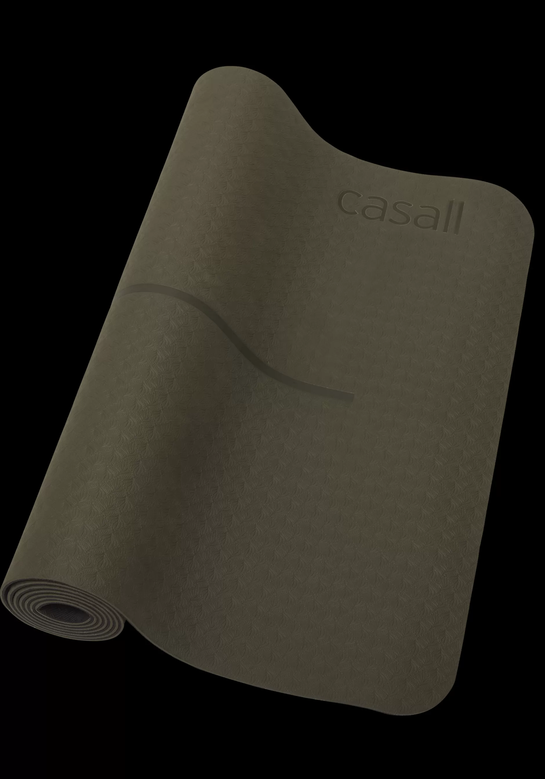 Hot Casall Yoga Mat Position 4mm - Forest Green/Black